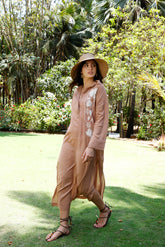 Sandy Shore Embroidered Shirt Dress